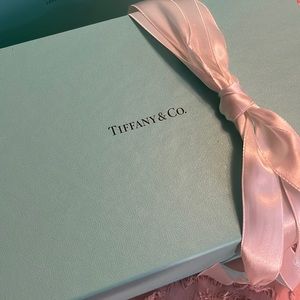 TIFFANY champagne glass set wedding bride groom anniversary gift bridal party